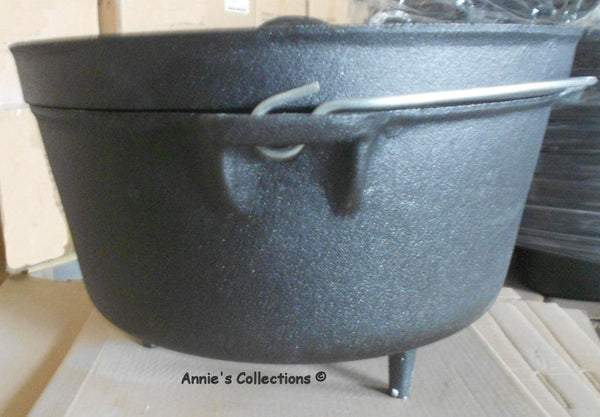 Dutch oven 3 qt Pure cast iron Campfire – Annie's Collections