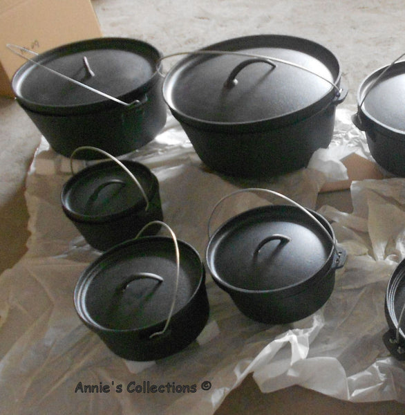 Dutch Ovens W/legs - Dutch Oven 3 Qt Pure Cast Iron Campfire Renaissance Wilderness Survival