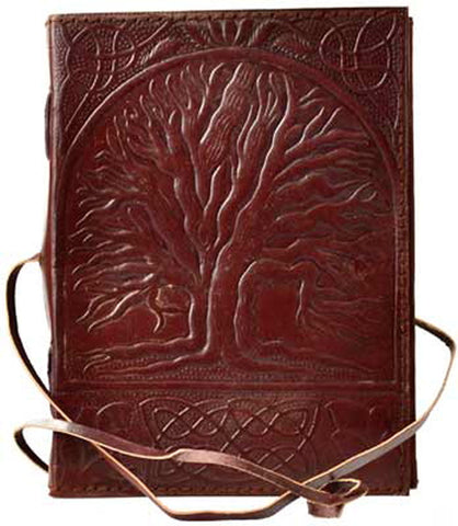 Journals & Books - Sacred Oak Tree Of Life Leather Journal Diary