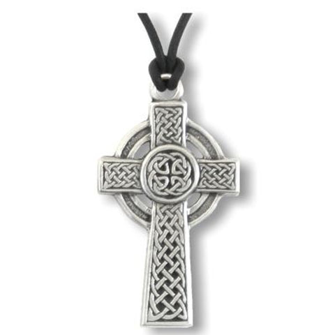 Celtic Wisdom Celtic Cross Pendant Pewter