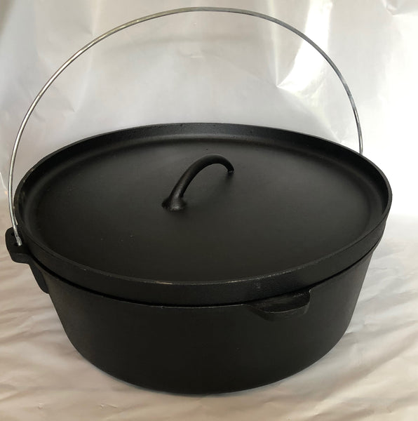 24Qt Dutch Oven Non Stick Heavy Gauge Aluminum Extra Large Casserole Pot  With Glass Lid Fits 6 Gallons For Healthy Cooking 
