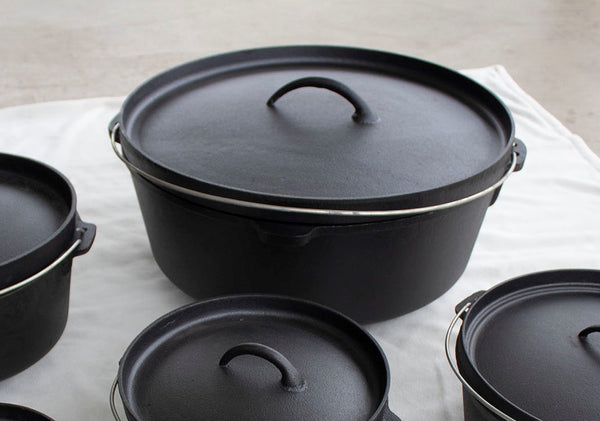 Cast iron Dutch Oven Camping Cookware 20 qt