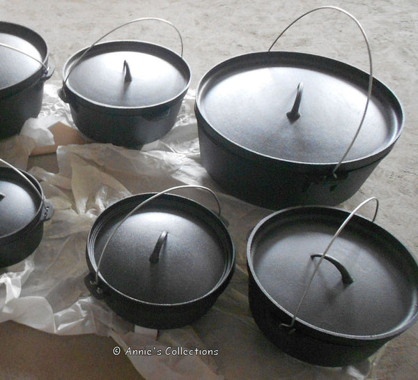 Dutch Ovens W/legs - Cast Iron Dutch Oven 20 Qt Camping Cookware Wilderness Survival