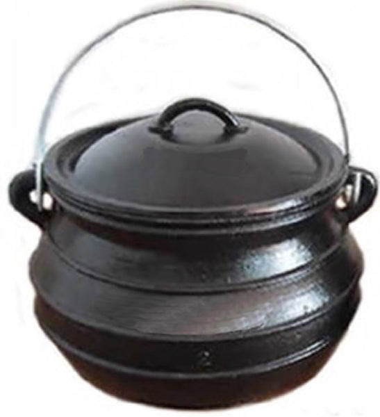 Flat Bottom Potjie Plats - Cast Iron Potjie Flat Bottom 10 Qt Bean Pot Pure Cast Iron Dutch Oven