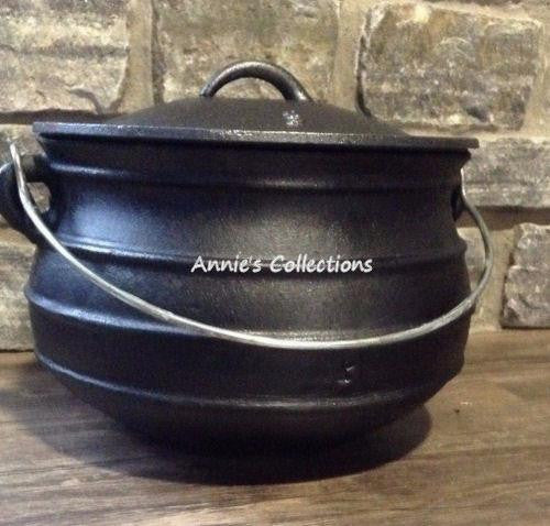 Cast Iron Potjie Flat Bottom 10 Quart Bean Pot Dutch Oven – Annie'S  Collections