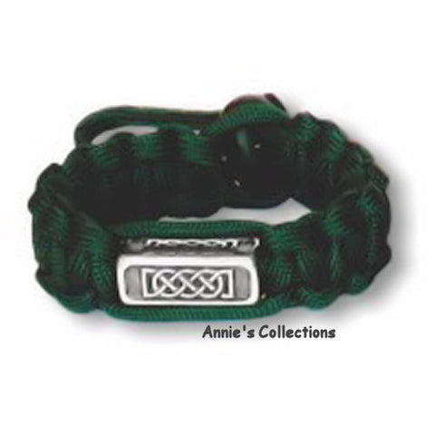 Jewelry & Adornment - Paracord Bracelet Survival Celtic Journey Green Celtic Knots