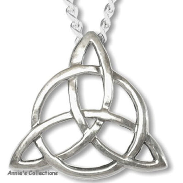 Jewelry & Adornment - Triquetra Trinity Knot "Blessed Be"Sterling Silver Pendant