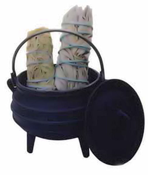Potjie Pots - Potjie Pot Cauldron Sage Pot Pure Cast Iron Size 1/4