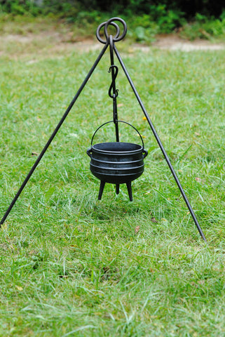 Cast iron #2 Bean pot Potjie Flat Bottom Dutch oven