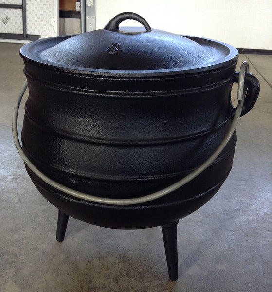 Potjie Pots - Size 8 Potjie Pot Cauldron 5 Gal Pure Cast Iron Outdoor Festivals