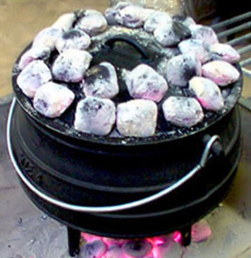 Potjie Pots - Size 8 Potjie Pot Cauldron 5 Gal Pure Cast Iron Outdoor Festivals